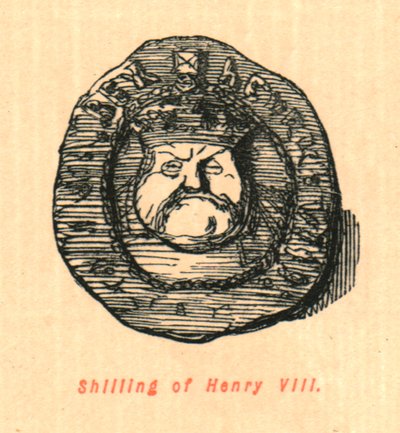 Schilling von Heinrich VIII., 1897 von John Leech