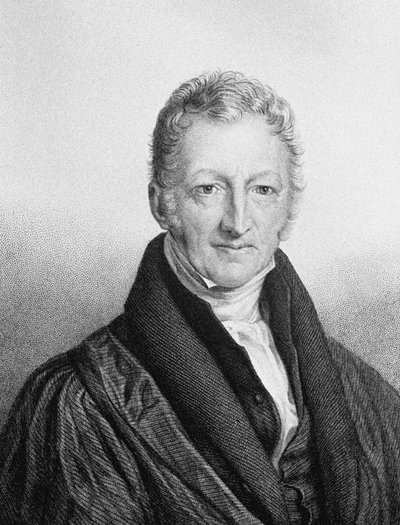 Porträt von Thomas Robert Malthus 1766-1834 von John Linnell