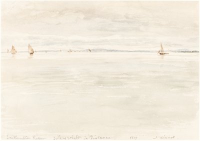 Segelboote auf dem Southampton River von John Linnell