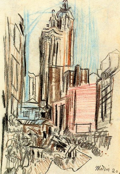 New York, eine Skizze von John Marin