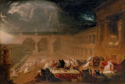 Das Festmahl des Belsazar von John Martin