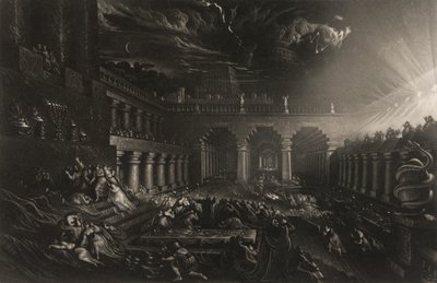 Belsazars Fest, aus Illustrationen der Bibel von John Martin