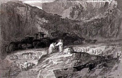Speisung der Fünftausend von John Martin