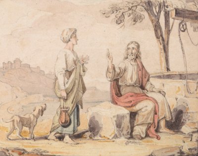Die Frau am Brunnen von John Martin