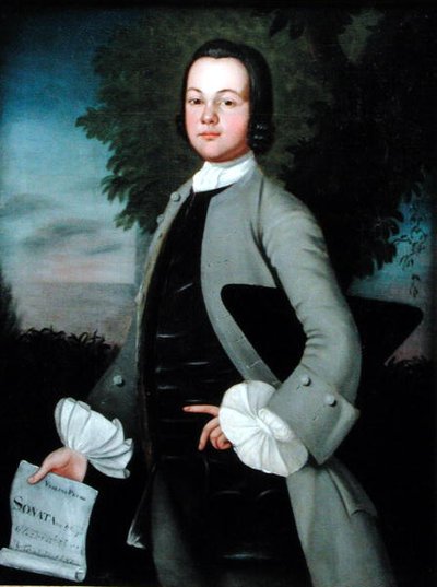 Selbstporträt, um 1753-54 von John Meng