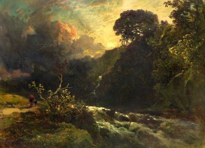 Fluss in Hochwasser von John Milne Donald