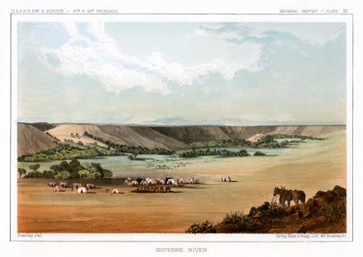 Cheyenne River, USA, 1856 von John Mix Stanley
