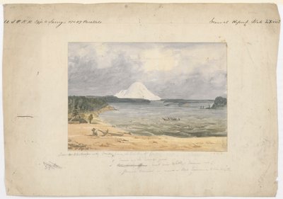 Puget Sound & Mt. Rainier von Whitby von John Mix Stanley