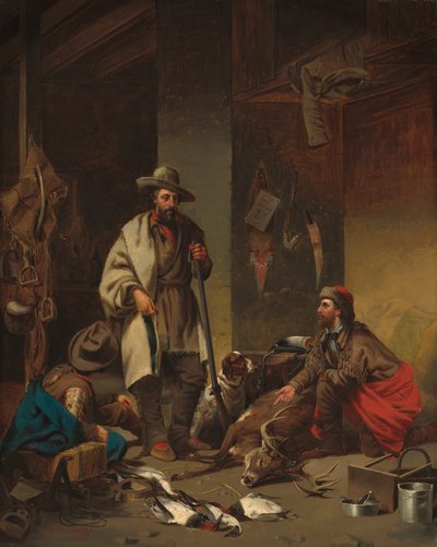 Die Hütte des Fallenstellers, 1858 von John Mix Stanley