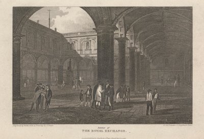 Der Innenhof der Royal Exchange von John Preston Neale