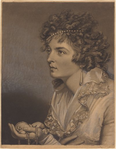 Amanthis mit Perlen von John Raphael Smith