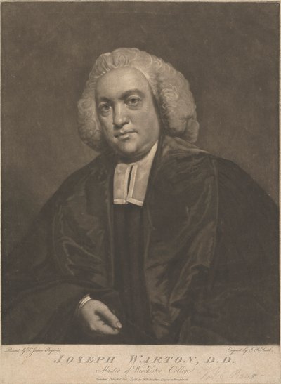Joseph Warton, Direktor des Winchester College von John Raphael Smith