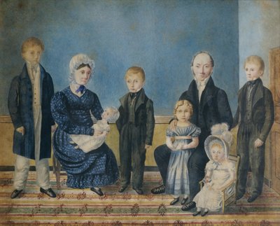 Porträt einer Familie von John Ritto Penniman