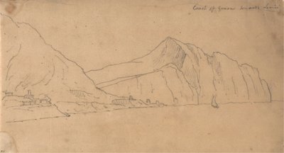 Küste von Genua in Richtung Lerici von John Robert Cozens