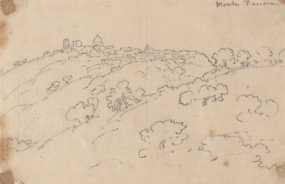 Monte Fiascone von John Robert Cozens