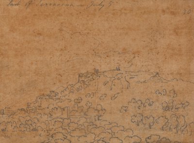 Teil von Terracina, 5. Juli von John Robert Cozens