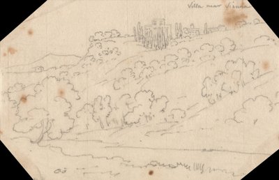 Villa bei Siena von John Robert Cozens