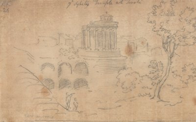Der Tempel der Sibylle in Tivoli von John Robert Cozens