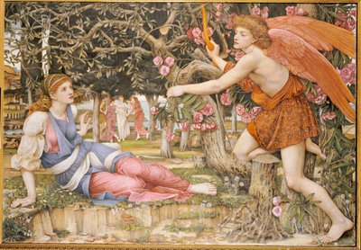 Liebe und die Jungfrau von John Roddam Spencer Stanhope