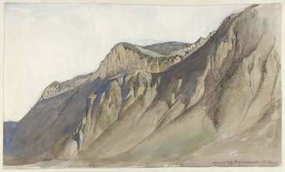 Bergkamm am Genfersee von John Ruskin