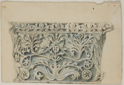 Byzantinisches Säulenkapitell von John Ruskin
