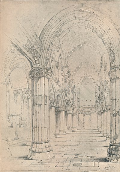 Roslin-Kapelle, 1838 von John Ruskin