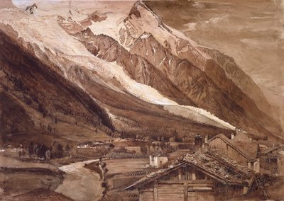 Der Glacier des Bossons, Chamonix von John Ruskin