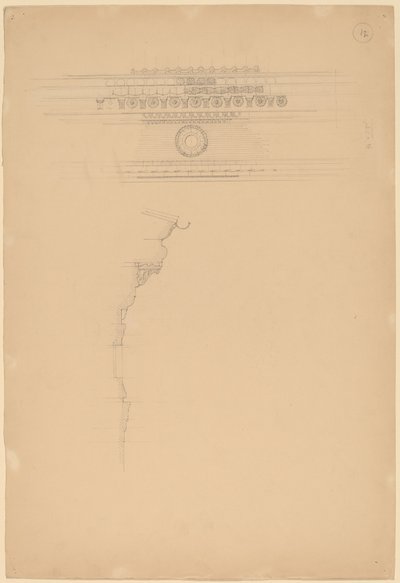 Studie von Zierleisten von John Russell Pope
