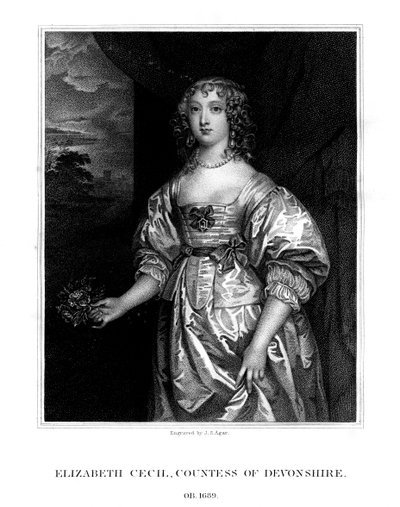 Elizabeth Cecil, Gräfin von Devonshire, 1824 von John Samuel Agar