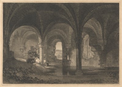 Krypta in der Kirkstall Abbey, Yorkshire von John Scott