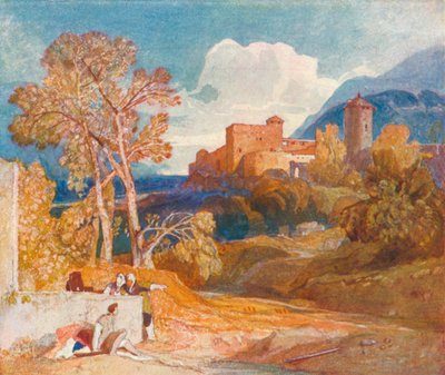 Klassische Landschaft, um 1832 von John Sell Cotman