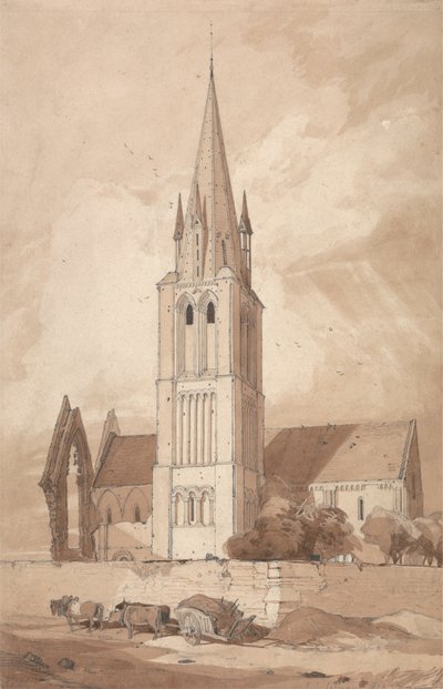 Douvres Kirche, Normandie von John Sell Cotman