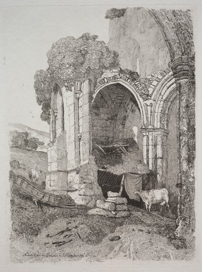 Rievaulx Abbey, Yorkshire von John Sell Cotman