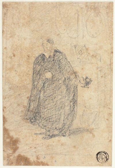 Skizze eines stehenden Schauspielers von John Sell Cotman