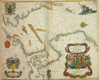 Karte der Nordsee von John Seller