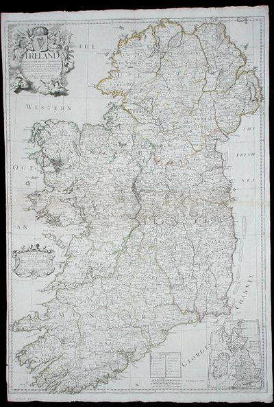 Karte von Irland von John Senex