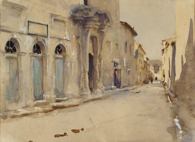 Eine Straße in Spanien, ca. 1880er Jahre von John Singer Sargent