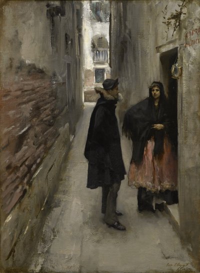 Eine Straße in Venedig, ca. 1880-82 von John Singer Sargent