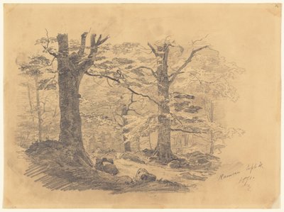 Wald, Ramsau, Deutschland, 1871 von John Singer Sargent