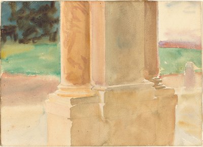Frascati, Architekturstudie, ca. 1907 von John Singer Sargent