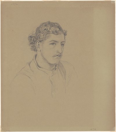 Mann mit lockigem Haar, 1872 von John Singer Sargent