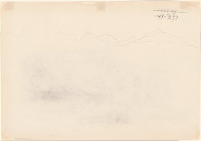 Berge [Rückseite] von John Singer Sargent