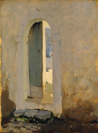 Offene Tür, Marokko, 1879-80 von John Singer Sargent