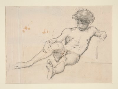 Liegende nackte Figur von John Singer Sargent