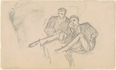 Sitzende Männer, ca. 1874-1877 von John Singer Sargent