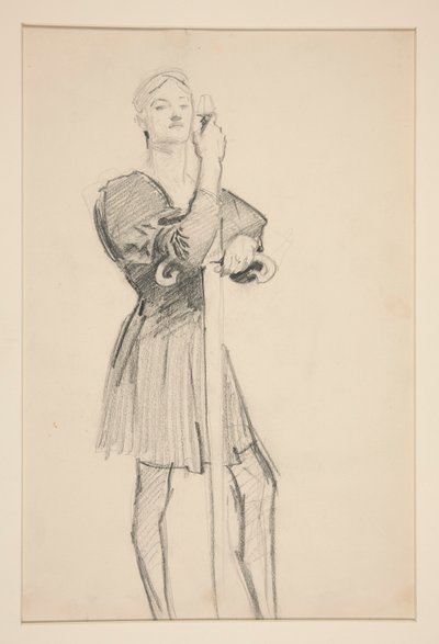 Stehende Figur mit Speer von John Singer Sargent