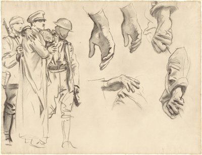 Studien für Gassed von John Singer Sargent