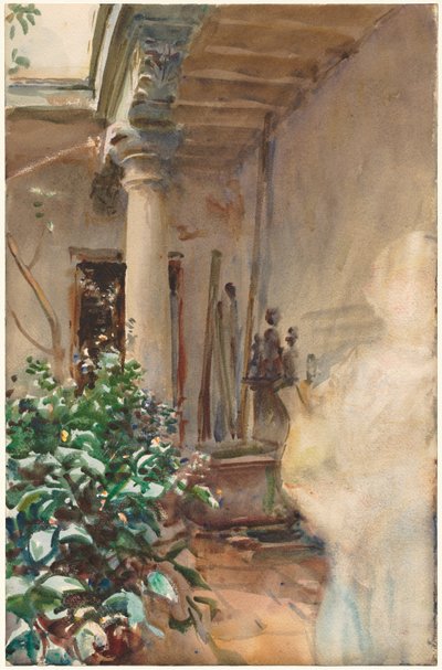 Der Innenhof von John Singer Sargent