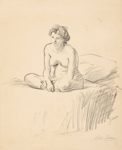 Sitzender Akt von John French Sloan