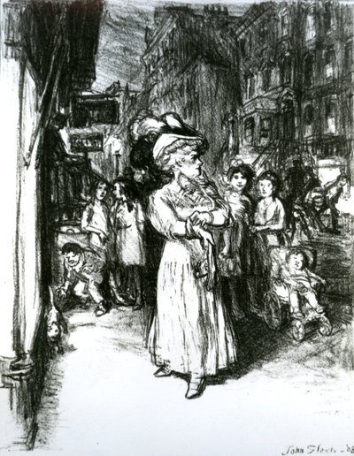 Sechste Avenue und 30. Straße von John French Sloan